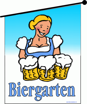 Fahne Biergarten
