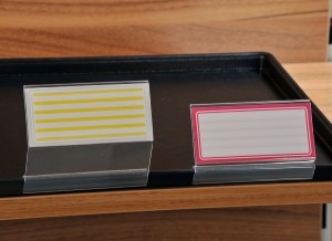 Snack-Tabletthalter, hoch ( 5 Stück ) Halterung für Preisschilder