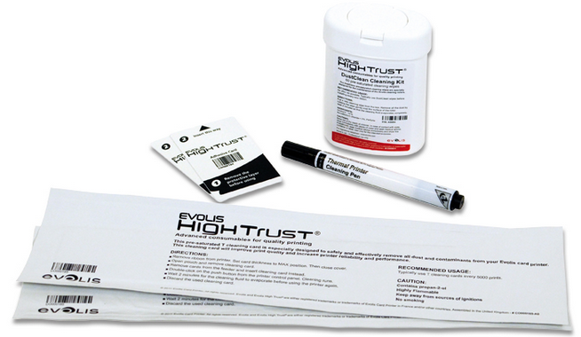 Evolis Edikio Reinigungsset ACL008 - 2 T-Karten + Stift Für Kartendrucker