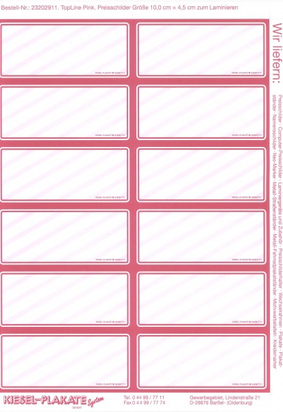 Top-Line, CPS, pink SONDERVERKAUF