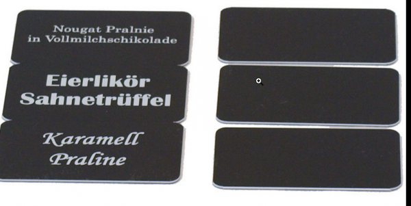 Blanko-Karten 3-fach Knick-Karte, weiß oder schwarz 0,76mm 100 Stück