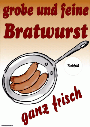 grobe und feine Bratwurst