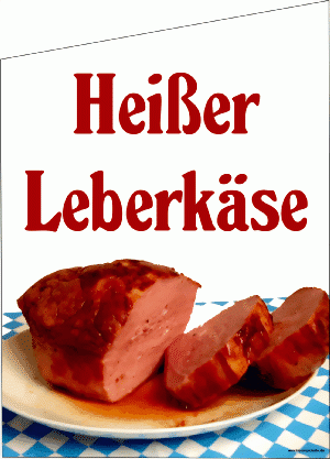 Fahne Heisser Leberk&auml;se