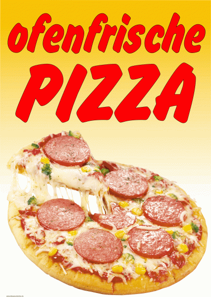 Plakat Ofenfrische Pizza