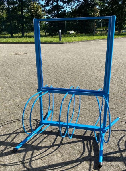 Fahrradständer mit Einschub ( 58x60 cm ), hellblau