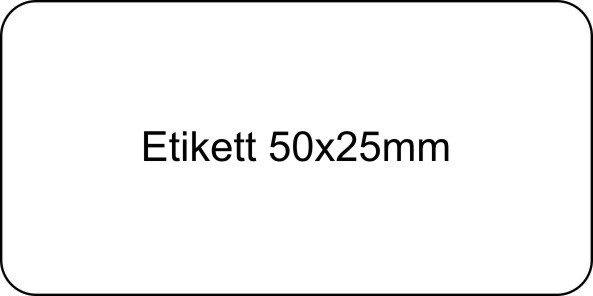 Etiketten 50 x 25 mm neutral / Werbeetiketten auf DIN A4-Bogen