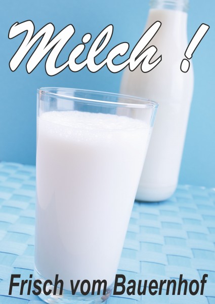 Plakat Milch
