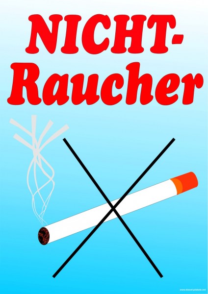 Plakat Nichtraucher
