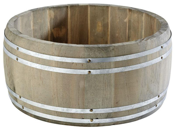 Tischeimer / Tischrestebehälter aus Holz - Country Style Höhe: 8,5 cm