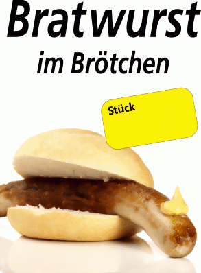 Bratwurst im Br&ouml;tchen