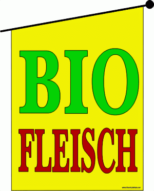 Fahne Bio Fleisch