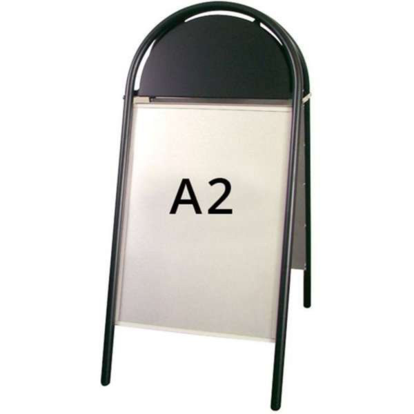 Strassenständer ECO-Logo-Line DIN A2 - schwarz