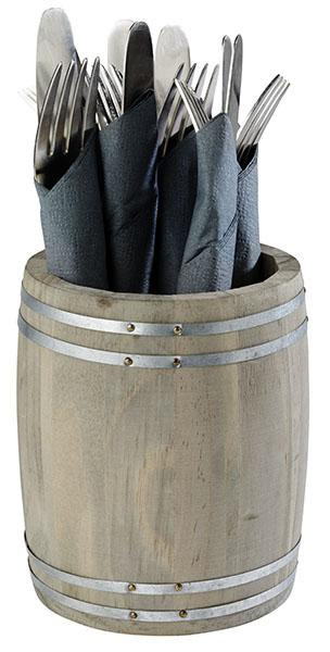 Tischeimer / Tischrestebehälter aus Holz - Country Style Höhe: 14 cm