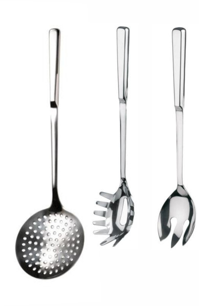 Küchenhelfer-Set, Edelstahl hochglanzpoliert
